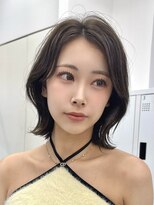 サンド 大阪梅田(sand)&nbsp;＠hitoshi__sand ボブ/黒髪/ネビージュ/小顔/ワンレン/大阪梅田