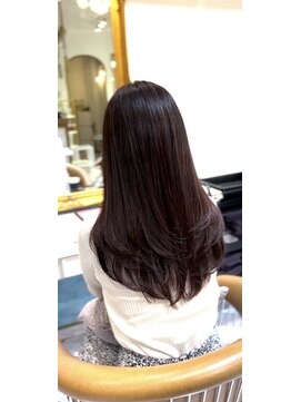 ロンドアベニール 北千住(Lond avenir) 暗めカラー/レイヤーカット/マロンベージュ/くすみベージュ/