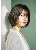 30代40代50代絶壁解消ひし形小顔前下がりショートボブ【越谷】