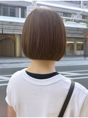 ミディアムヘア/暗めカラー/グランマッシュ/茨木