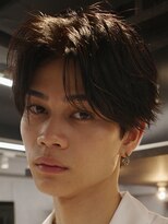 アンサー 渋谷(ANSWER)&nbsp;シースルーセンターパートフェザーパーマ毛流れ髪質改善縮毛矯正