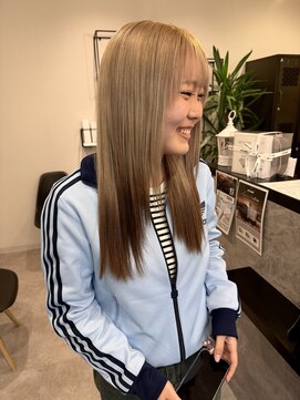 グラデーションカラーブラウンカラーデザインカラーケアブリーチ