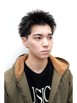 モリゲン フェローシップ レグ(MORIGEN fellowship REGU) メンズカットアップバングスパイキーショートスキンフェード0106