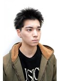 メンズカットアップバングスパイキーショートスキンフェード0106