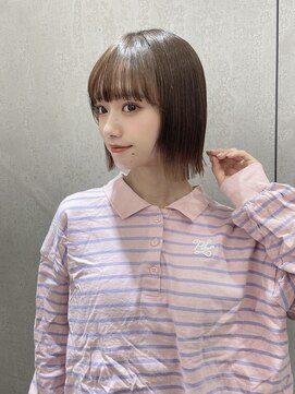 ヘアーサロン ラフリジー(Loufreasy) ぱつっと外ハネボブ