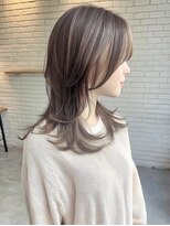 トーン 上大岡(tone.) ミディアムレイヤー”レイヤーカット*髪質改善*ベージュブラウン
