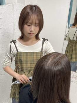 ヘアメイクシエル(Hair Make Ciel)の写真/女性スタイリストが担当◎丁寧なカウンセリングと施術が魅力!髪の悩みや理想のヘアスタイルまでお気軽に♪