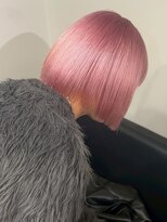 Beleza 川越 -ブリーチ・ハイトーン・ダブルカラー・エクステ・羽エクステ- 17852ダスティピンクローズブラウンハッシュボブシャギーカット