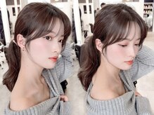 結んでも、降ろしてもいつも「可愛い」が叶うのは、顔周り/前髪で作る韓国レイヤーのおかげ☆［韓国]