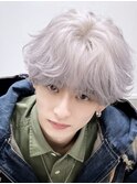 ［香摘］【ホワイトフェザーマッシュ】メンズヘアスタイル