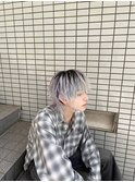 ハイライト/マッシュパーマ/ウルフ/アッシュブラック