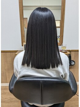 ニコヘアー(nico hair)の写真/うねりや、くせ毛を抑え湿気に負けないツヤ髪へ！時短ケアで毎日まとまる髪質をサポートします♪