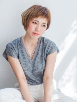 マンス ルージュ 博多マルイ店 ミルクティーアッシュで美肌ショート【博多駅】