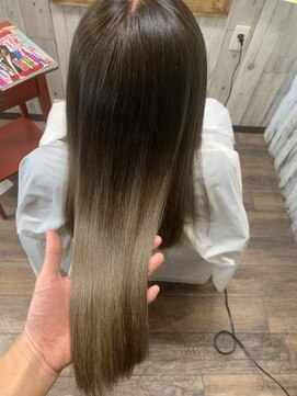 エイチアンドケー(H&K) グレイカラーと縮毛矯正  髪質改善