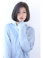 オーロ 宝塚店(ORO)&nbsp;ローライトココアブラウン大人かわいいゆるふわシアーカラーボブ