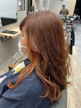 リベストバイジェービー 稲毛(li best. byjb) 大人かわいい/イヤリングオレンジ/美髪/ネビージュ[稲毛/稲毛駅]