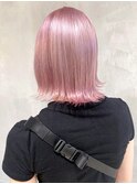 ホワイトピンク_チェリーブラウンフェミニンロング_ba355912