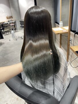 リーオオサカ(Lee Osaka) 【カット＋グラデーション】ブラウンオリーブ/新出奈津樹