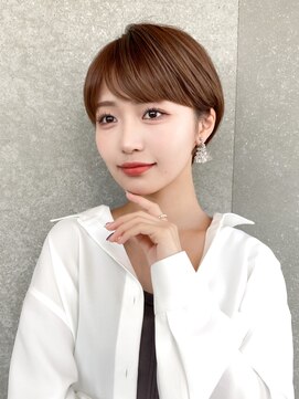 ロンド レグリーズ 立川(Lond leglise) ショート×顔周り×前髪×シルキーベージュ×グレージュカラー