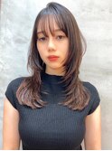 レイヤーカット　ナチュラルブラウン　西田大樹