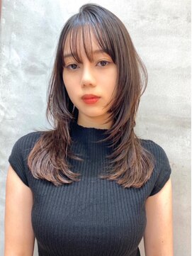 ロンドアベニール 北千住(Lond avenir) レイヤーカット ナチュラルブラウン 西田大樹