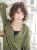 外国人風大人ハイライトゆるふわ前下がりボブc5越谷20代30代40代