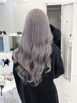 ランテルディ 渋谷(LANTERDIT) ダブルカラー ラベンダーグレー アッシュカラー