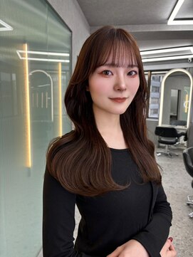 ボタン ハカタ(VOTAN hakata) 博多/韓国ヘア/前髪顔周りカット/レイヤーカット/ブラウン