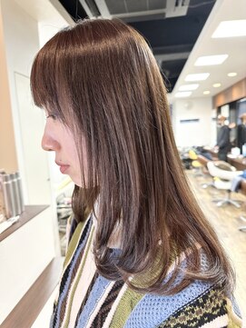 ジールヤマグチ 朝霧駅前店 【ロング】マーブ/イルミナカラー/白髪ぼかし/韓国