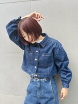 ケーツー 谷町(K-two)&nbsp;秋に向けて暖色系カラーが人気*ミニボブ*ボブヘア*ボブカット