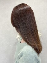 ハイバレーヘアーメゾン(HIGH VALLEY HAIRMAISON) ロングレイヤーナチュラルブラウン顔周りレイヤー岡山南中央町