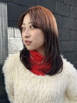 トレス(TRESS) 暖色ベージュ×レイヤーカット