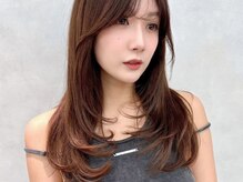 小顔映え抜群！顔まわりレイヤー[中野/新宿駅/韓国/顔まわり/レイヤー/ハイレイヤー/髪質改善/縮毛矯正］