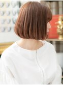★シースルーバング美髪透明感カラーAラインボブ20代30代40代★1