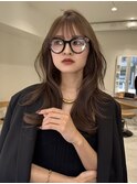 レイヤーカット艶カラー透明感カラーナチュラルハイライト