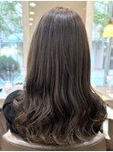 イルミナカラー＊透明感オリーブグレージュ＊上品カラー