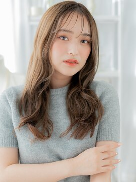 モッズヘア 越谷(mod's hair) カーキグレージュ顔回りレイヤーこなれロングc6越谷20代30代40代