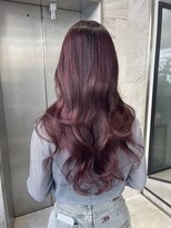 リリー(Lilley)&nbsp;ブリーチなしダブルカラーでチェリーレッドに♪