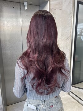 リリー(Lilley) ブリーチなしダブルカラーでチェリーレッドに♪