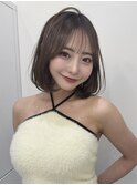＠hitoshi__sand ボブ/黒髪/ネビージュ/小顔/ワンレン/大阪梅田