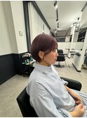 くびれショートハイトーンショートピンクヘア