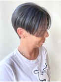 【morio原宿】刈り上げハンサムショート　ハイライトカラー