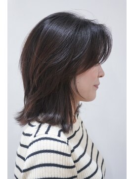 ミヨン 京都烏丸店(miyon) 【miyon】韓国レイヤーカット×暗髪カラー×髪質改善
