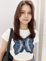 ピークアブー アヴェダ ギンザシックス(PEEK-A-BOO AVEDA GINZASIX)&nbsp;レイヤースタイル　アップバング　かきあげヘア　韓国風シャギー