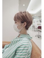 メモリーズ 水天宮前店(Memories)&nbsp;絶壁解消ひし形小顔マッシュショート耳かけ30代40代50代髪質改善