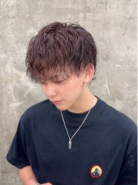 メンズサロン キング 枚方店(Men’s salon K!ng) 韓国マッシュセンターパートツーブロックメンズハイライトウルフ