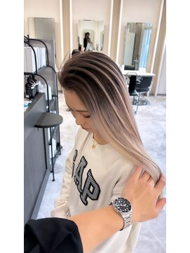 ウル 岡山駅店(ULu.) エアタッチバレイヤージュブリーチグラデーションカラー岡山駅