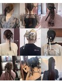 結婚式お呼ばれ編みおろしヘアアレンジ