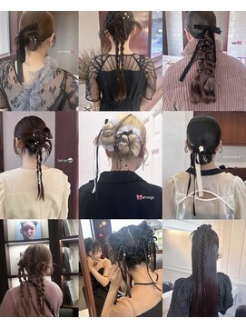 デイ(day) 結婚式お呼ばれ編みおろしヘアアレンジ