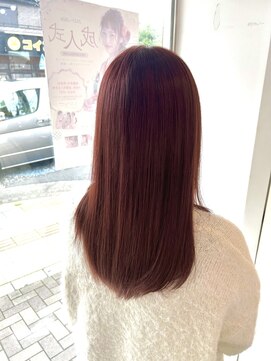 プロデュース 橋本店(Produce) ブリーチなしピンクカラー